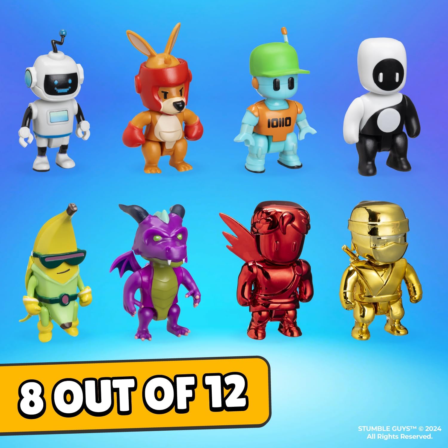 Stumble Guys Mini Figuras De Acción Pack X8