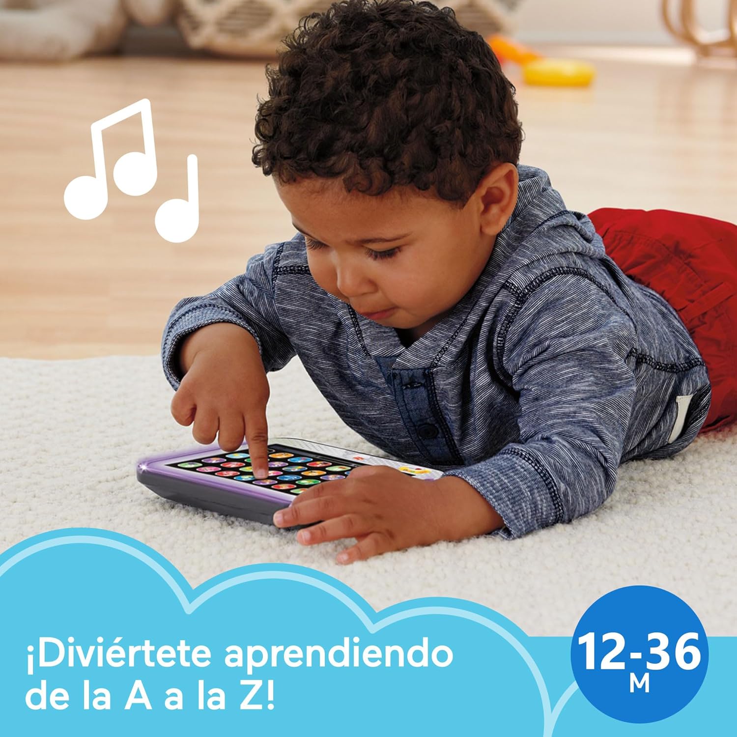 Tablet Fisher Price Ríe y Aprende Luces Y Sonidos