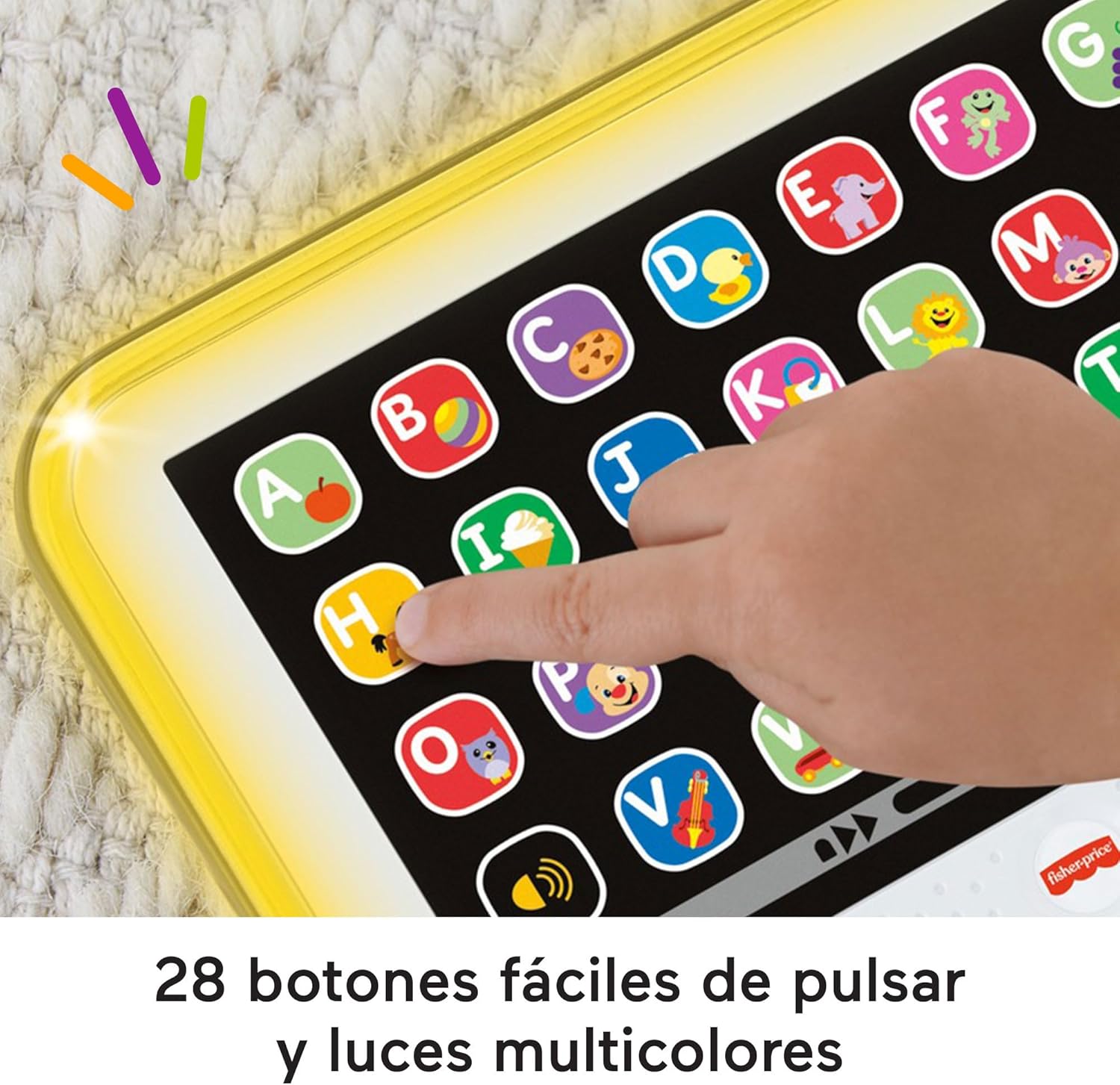 Tablet Fisher Price Ríe y Aprende Luces Y Sonidos