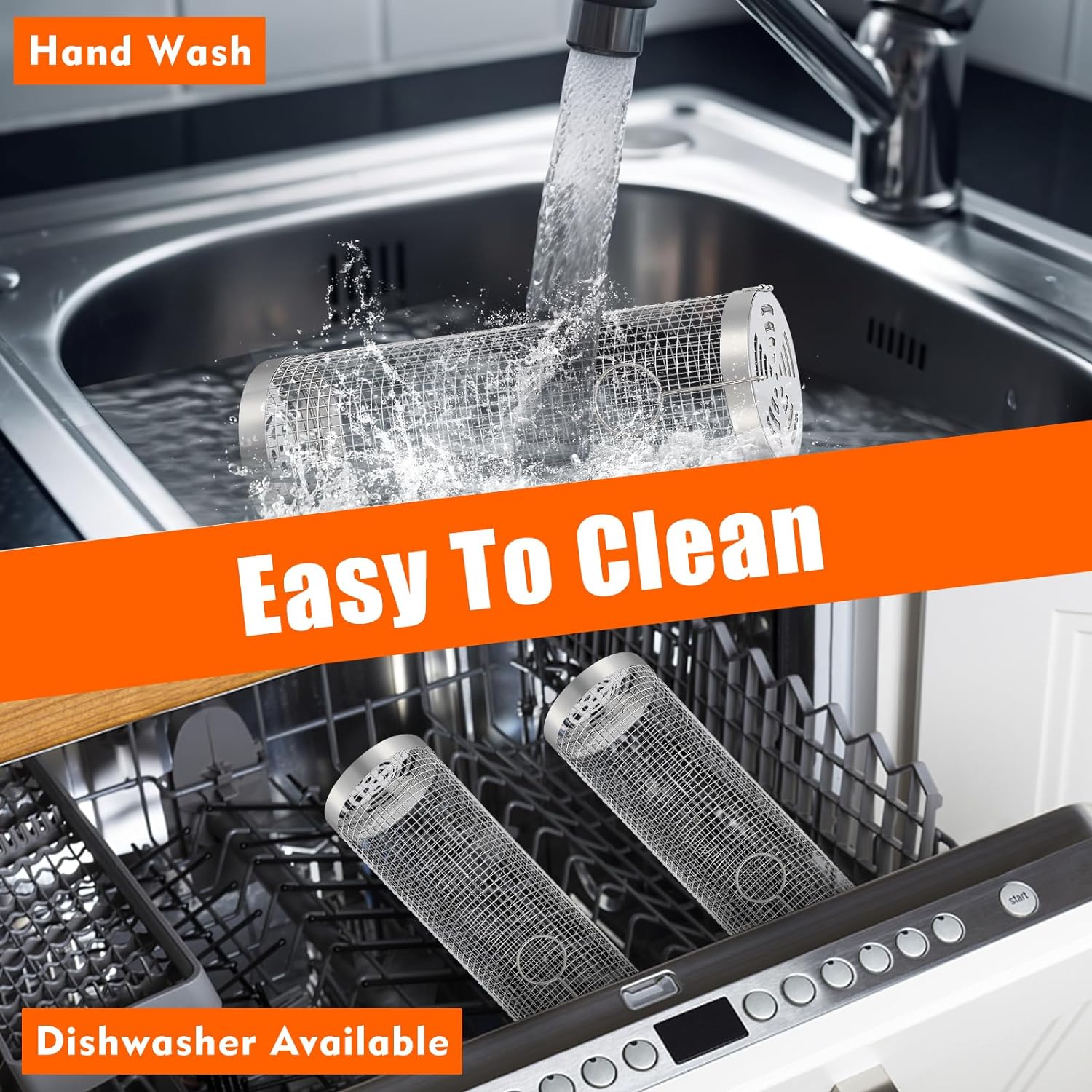 Accesorios De Parrilla Acero Inoxidable 2cestos