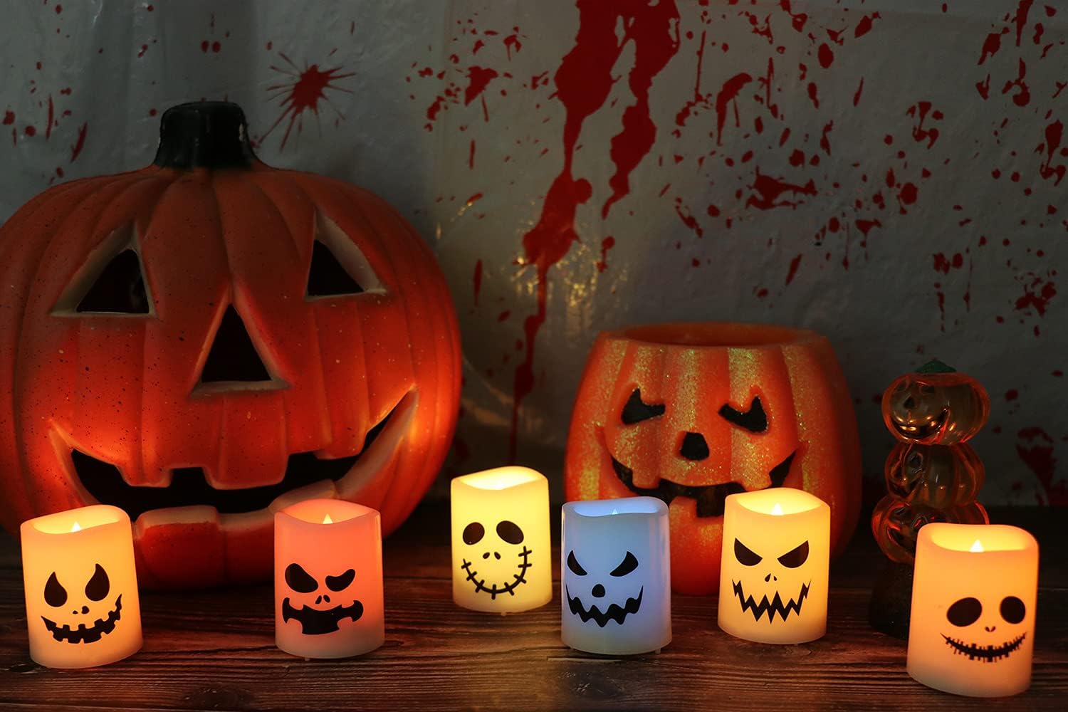 Velas Led Cambio De Color 6 Unidades Halloween