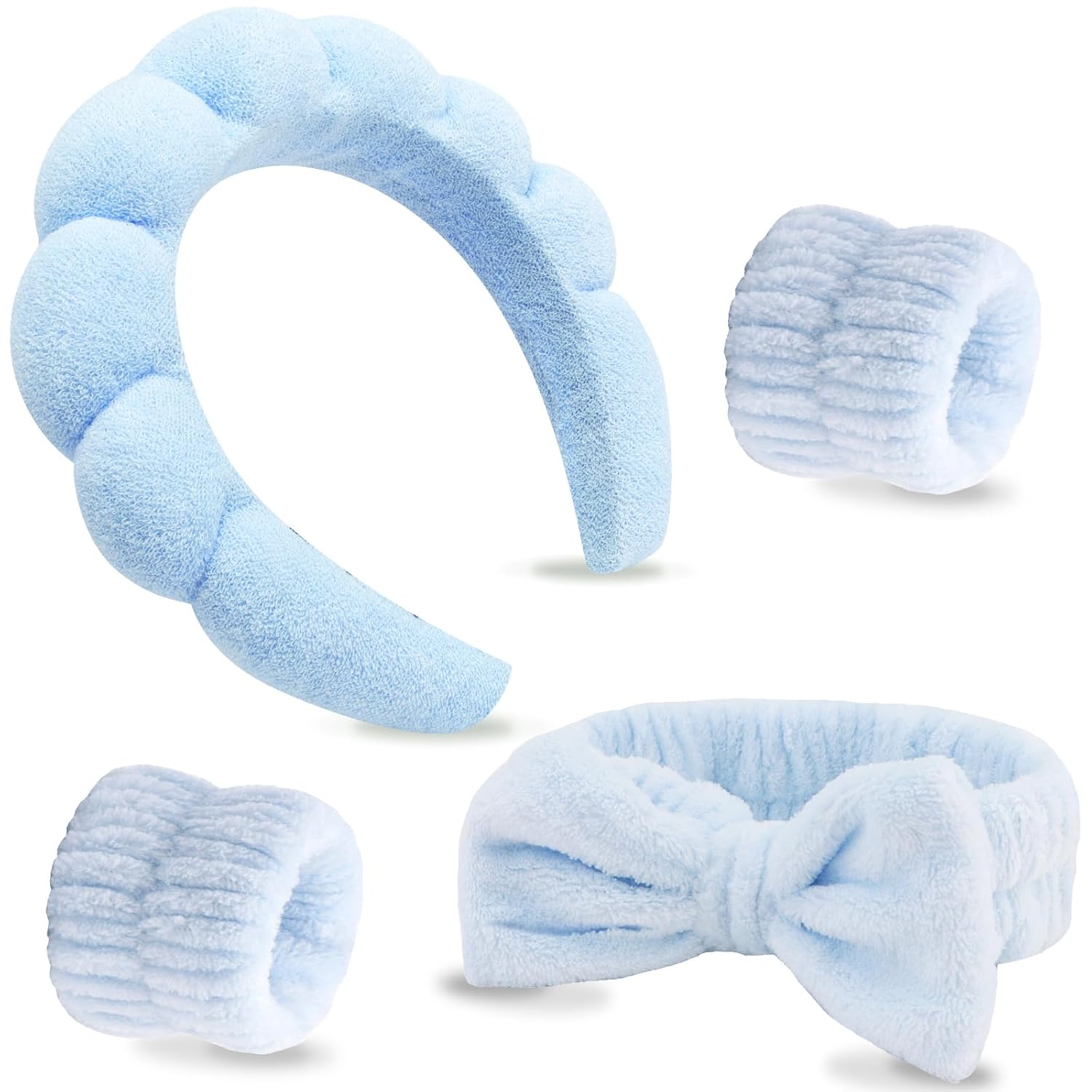 Set De 4 Vinchas De Spa Facial Para Skincare