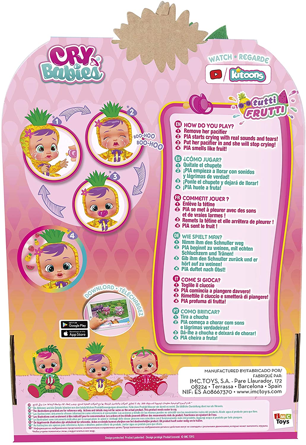 CRY Babies Tutti Frutti Pia