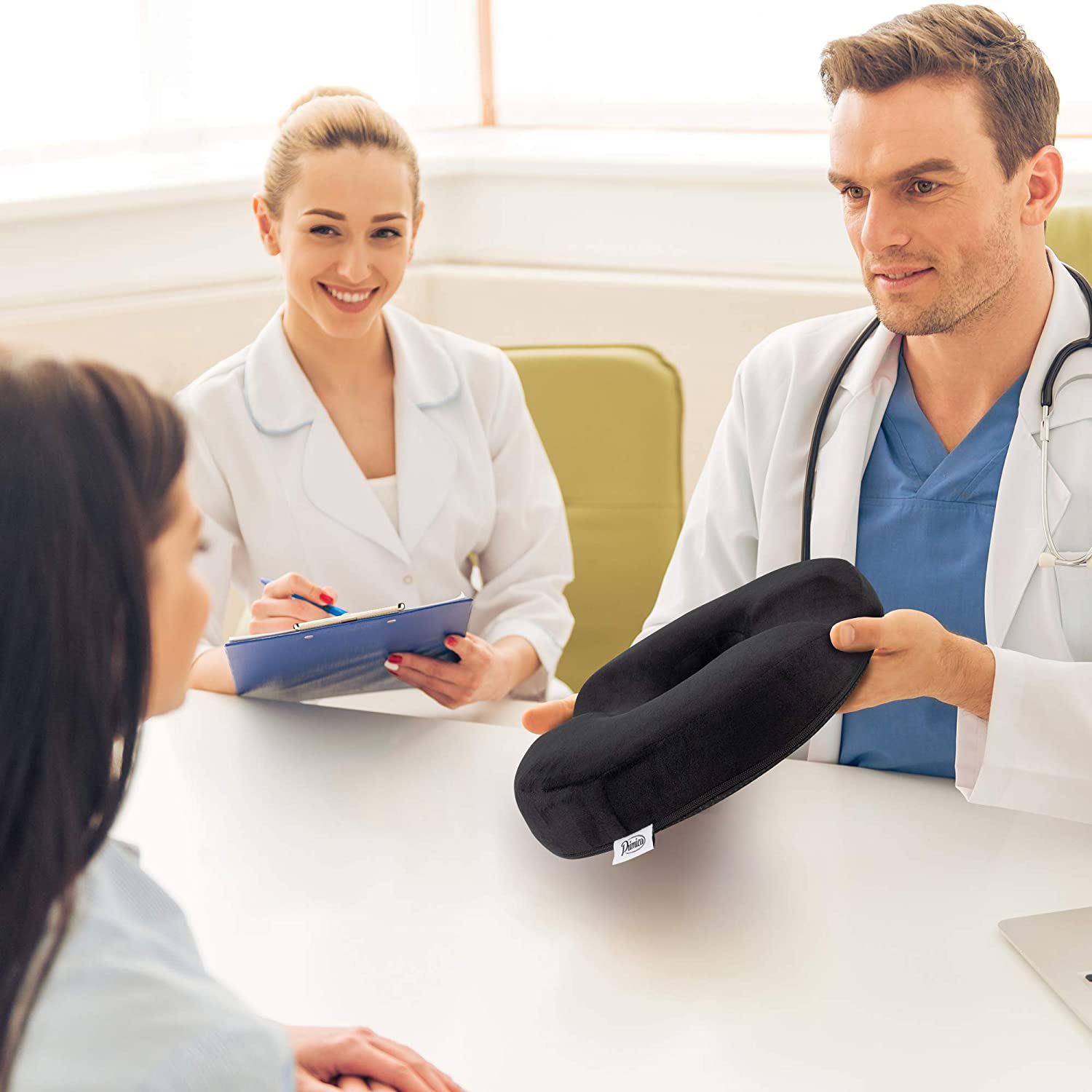 Almohada ortopédica aro alivia dolores de espalda hemorroides