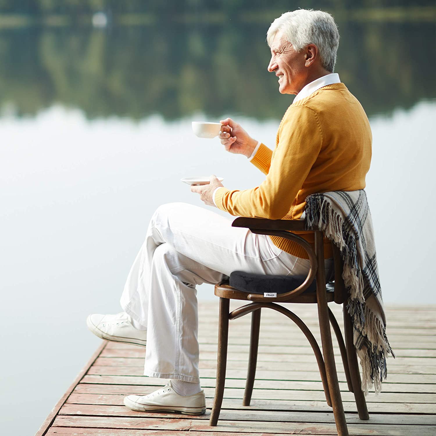 Almohada ortopédica aro alivia dolores de espalda hemorroides
