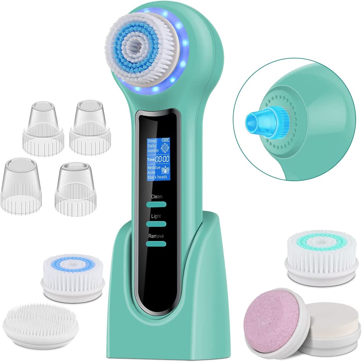 Cepillo De Limpieza y Aspiradora Facial 3 En 1