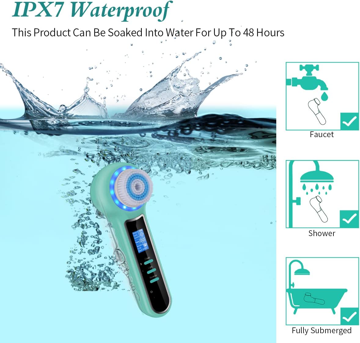 Cepillo De Limpieza y Aspiradora Facial 3 En 1