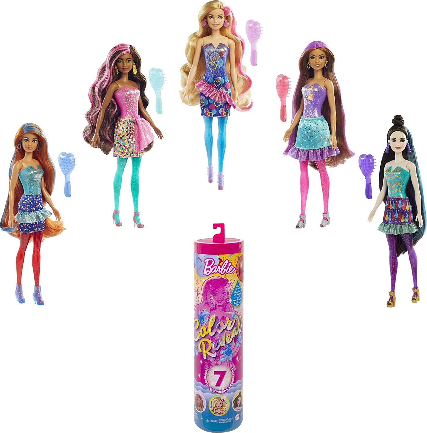 Barbie Color Reveal Con 7 Sorpresas