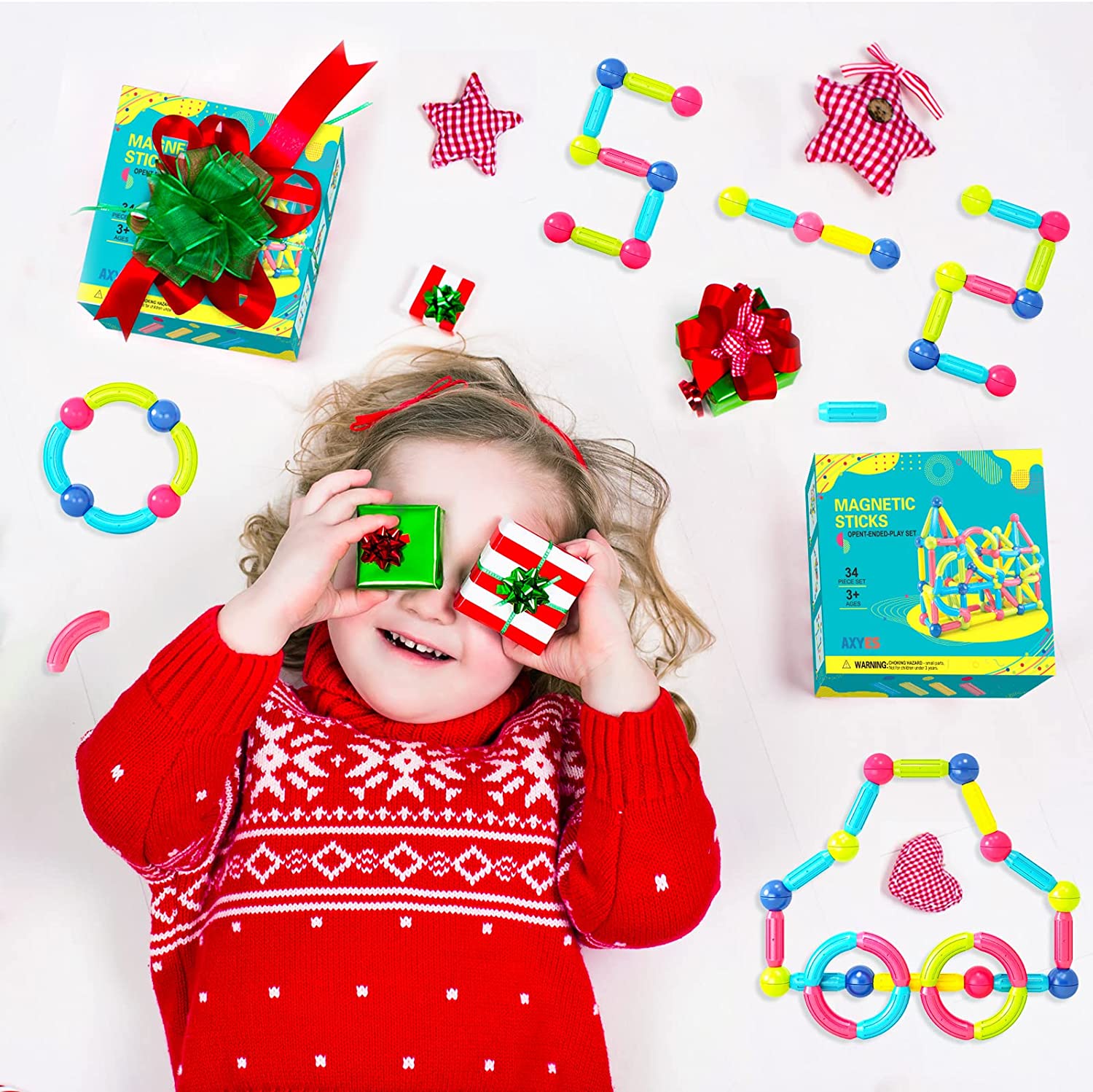 Juguete Educativo Montessori 34 Piezas Magnéticas