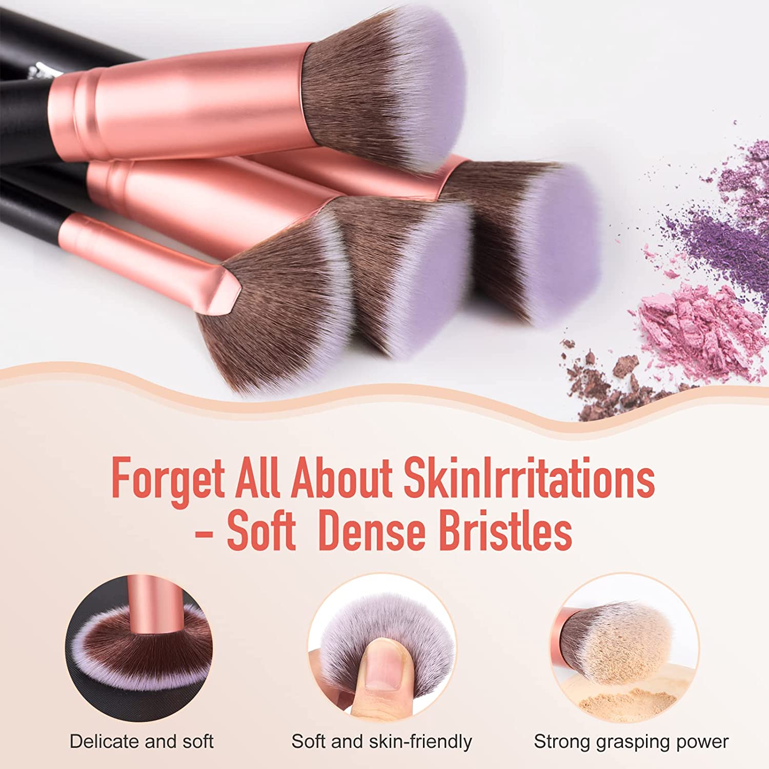 Brochas de maquillaje de alta calidad Bestope