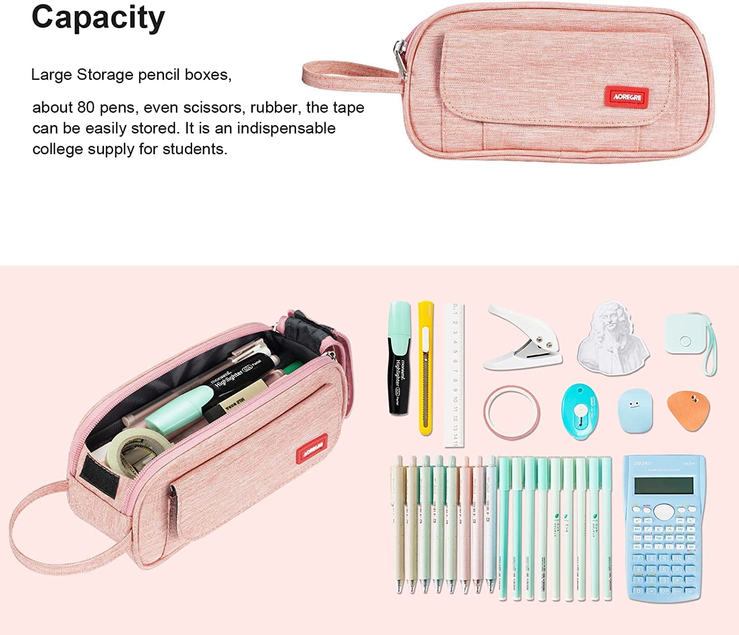 Estuche Cartuchera Gran Capacidad Y Resistencia