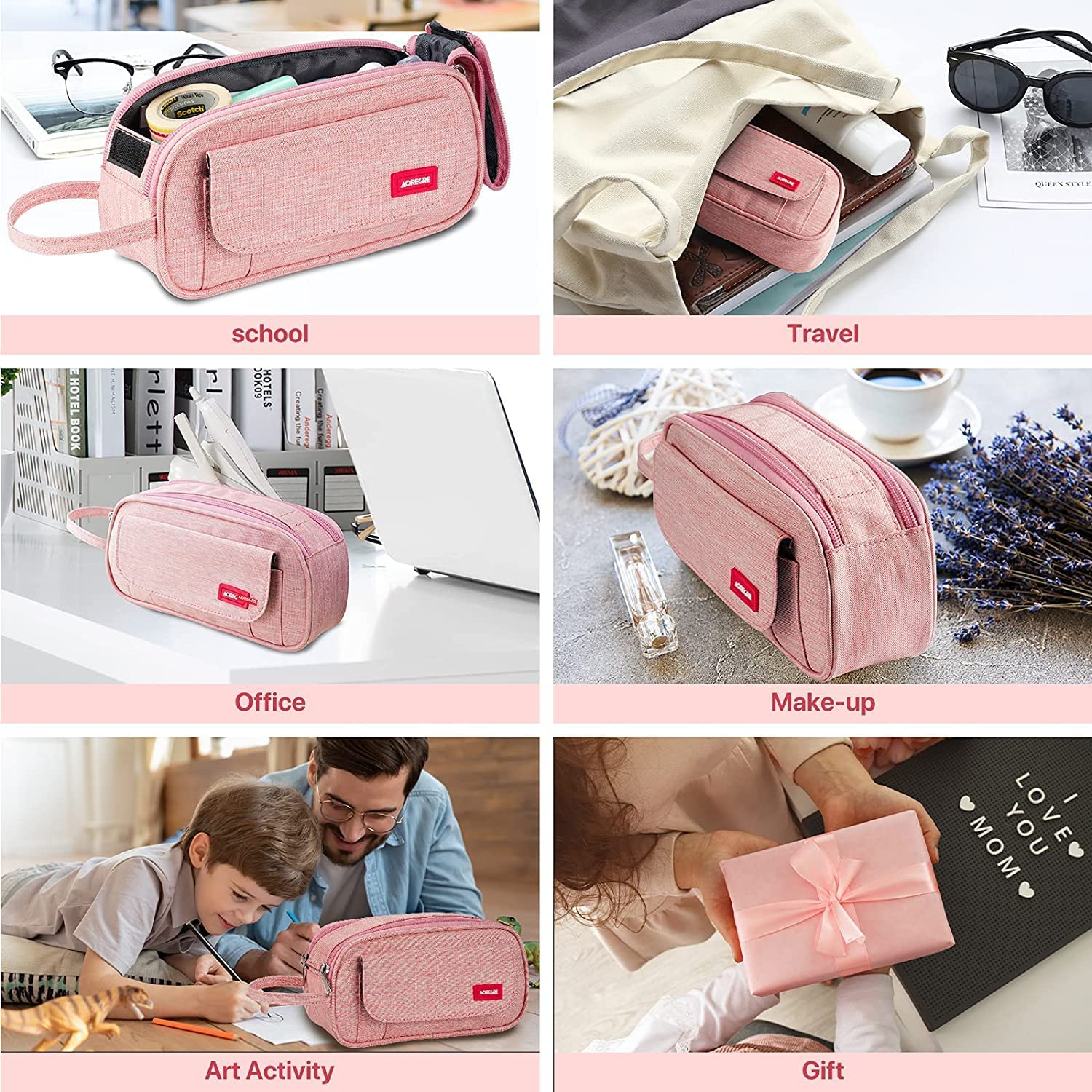 Estuche Cartuchera Gran Capacidad Y Resistencia