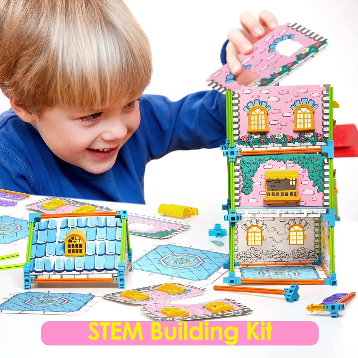 Juego De 266 Piezas Casa de Muñecas Construcción