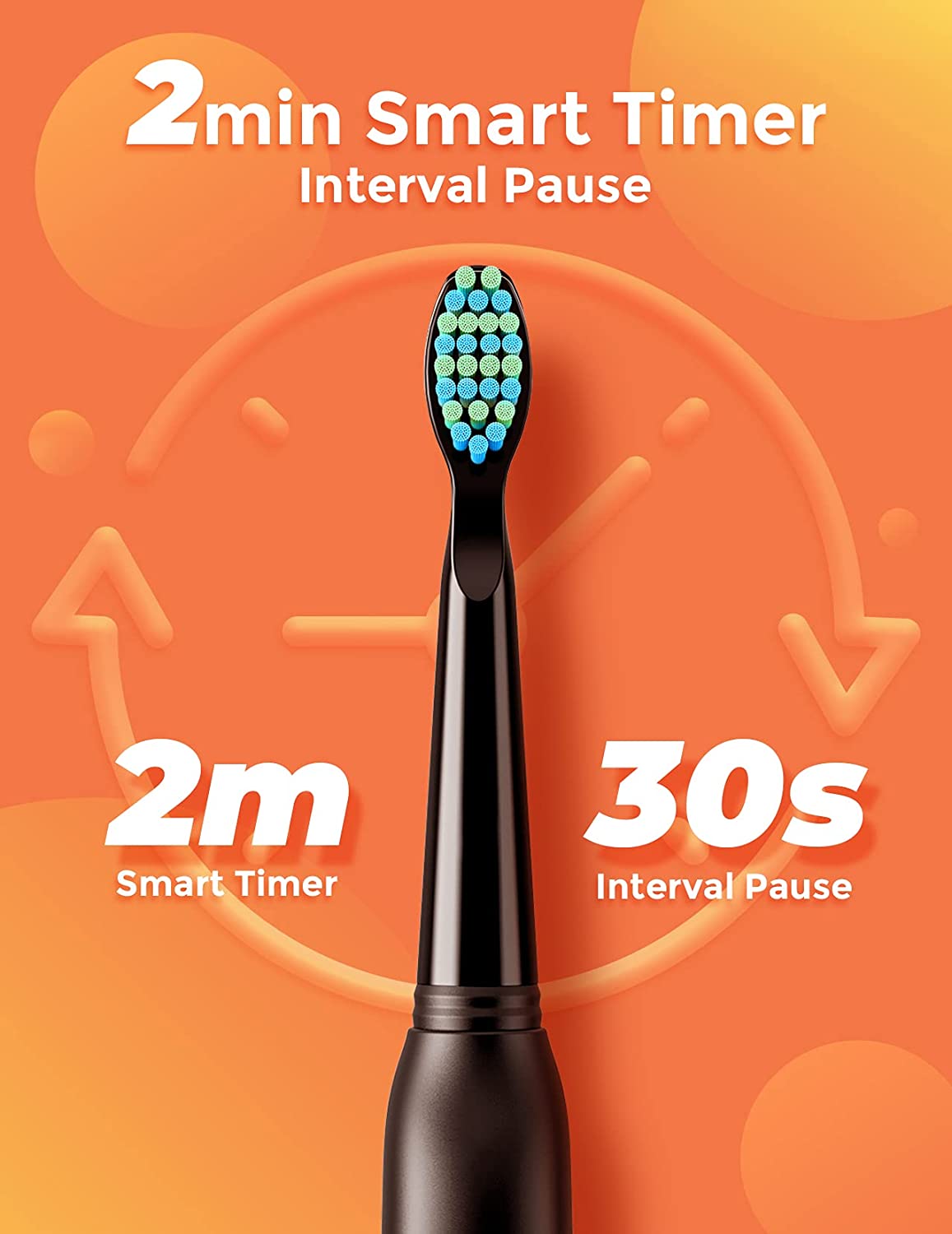 Cepillo De Dientes Eléctrico Con 8 Cabezales