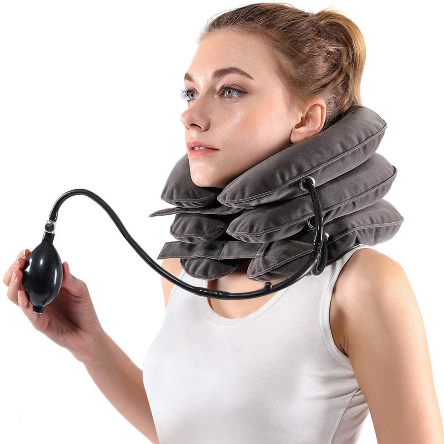 Collarín De Tracción Cervical para alivio instantáneo