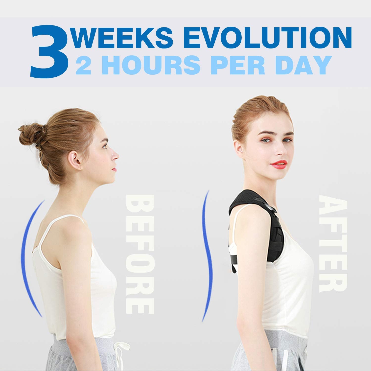 Corrector De Postura Ajustable De Espalda