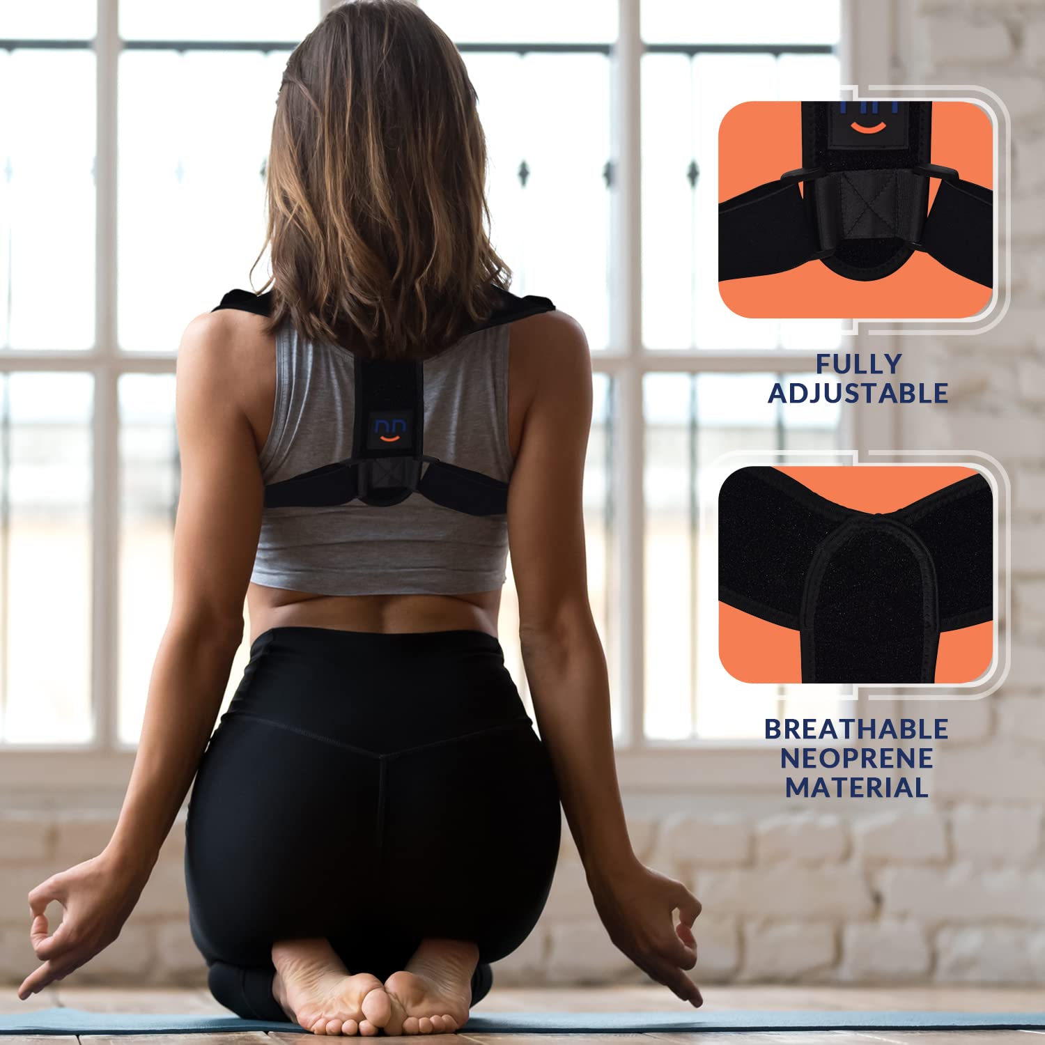 Corrector De Postura Ajustable De Espalda