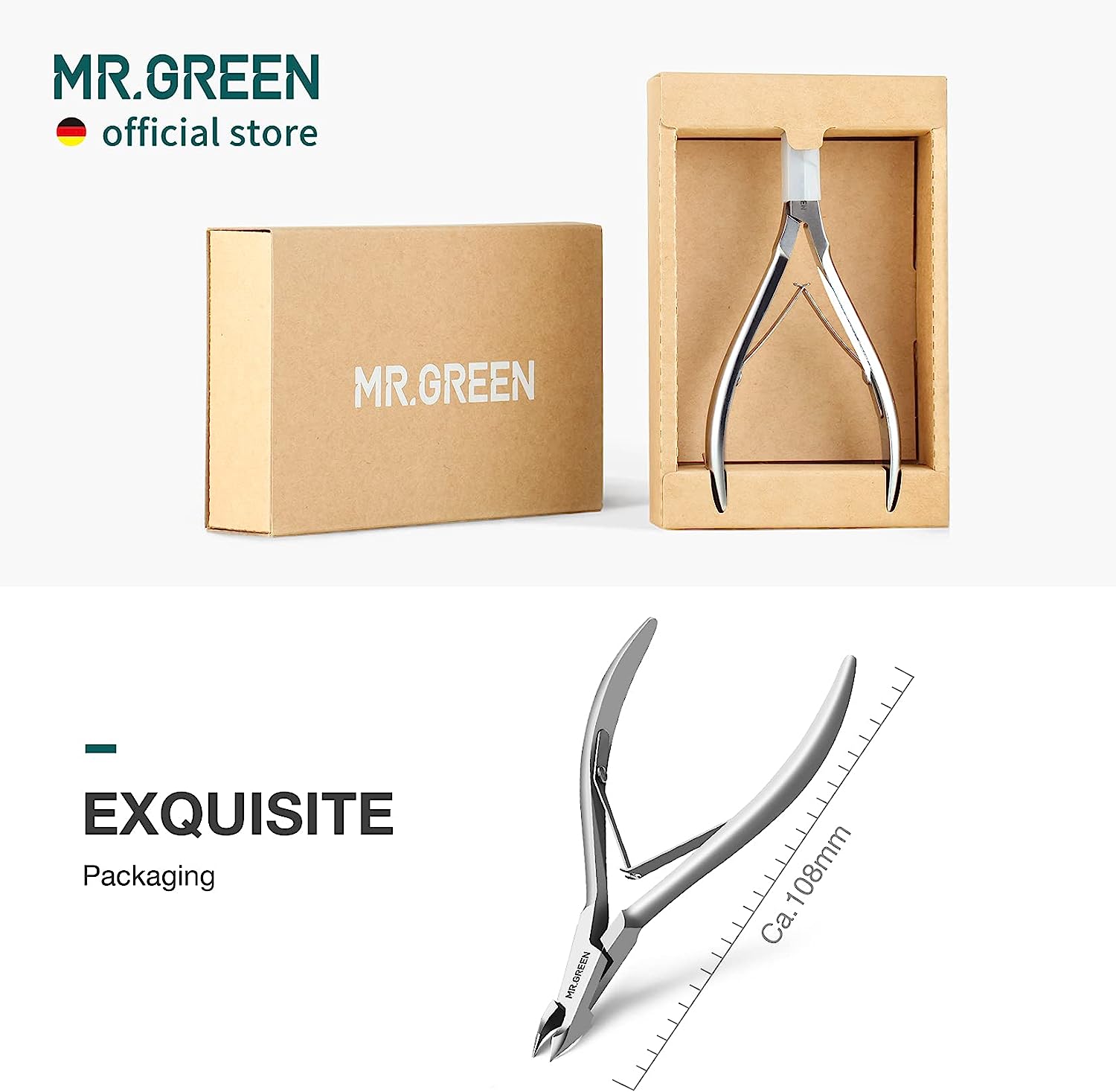 Cortador De Cutículas Fuerte Acero Inoxidable