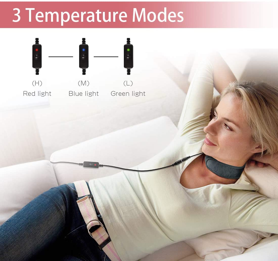 Almohadilla Térmica Para Cuello con calefacción Por Usb