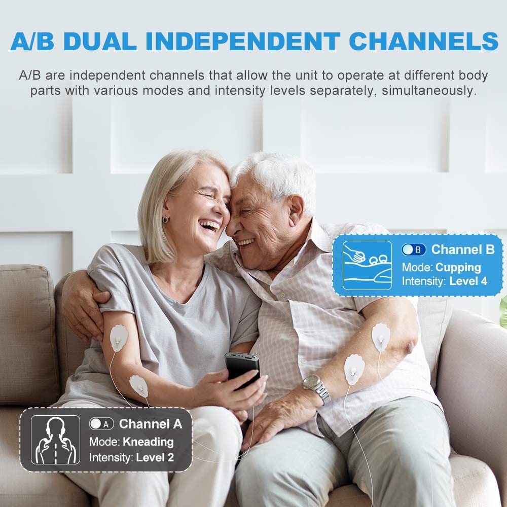 Electro Estimulador Muscular -Para Dolor de espalda Y Fuerza Muscular-