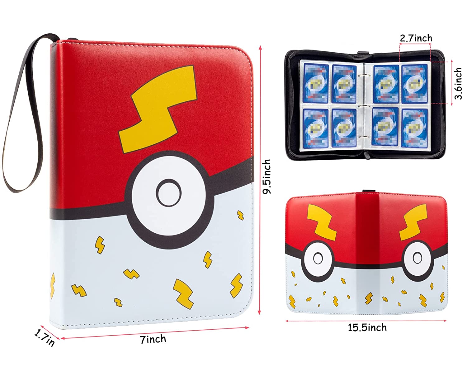 Pokemon Estuche Para 400 Cartas Impermeable