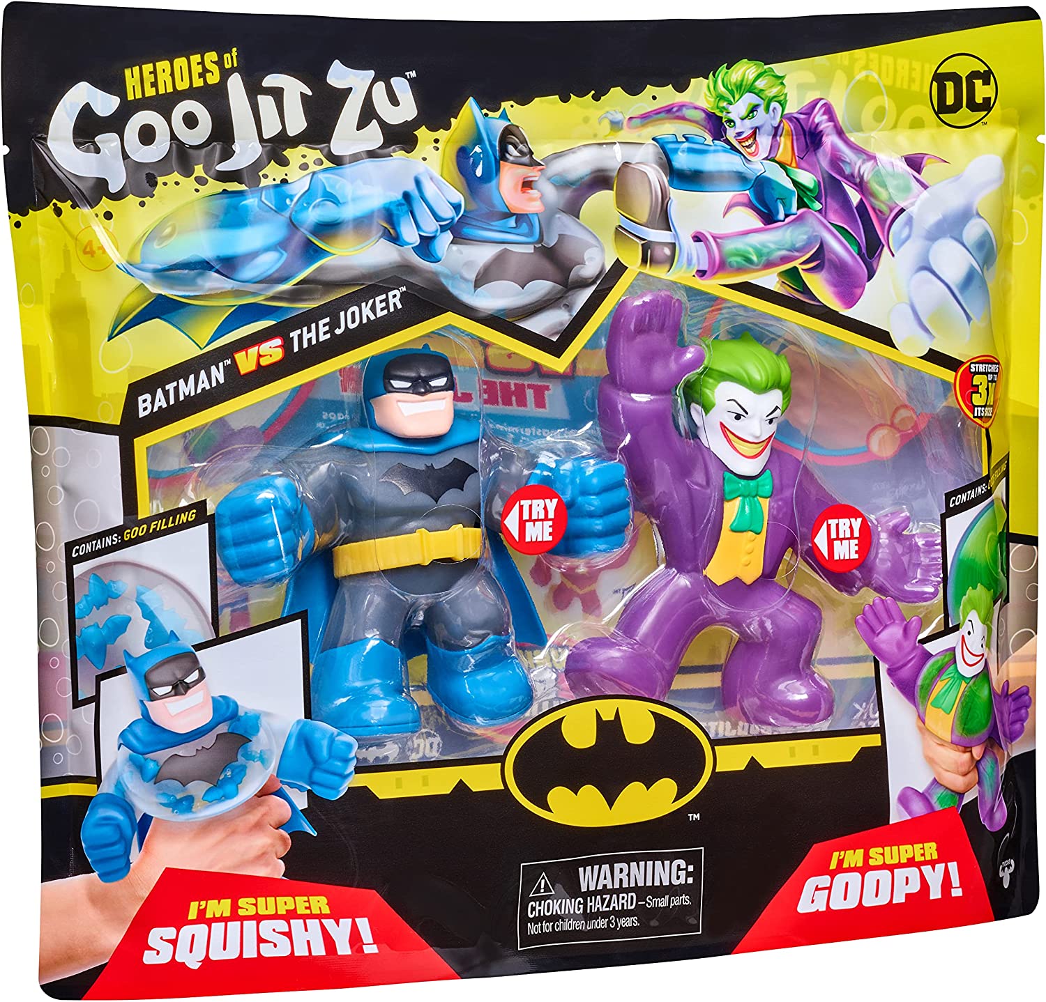 Heroes Goo Jit Zu DC Pack Batman vs Acertijo o Joker pack x2