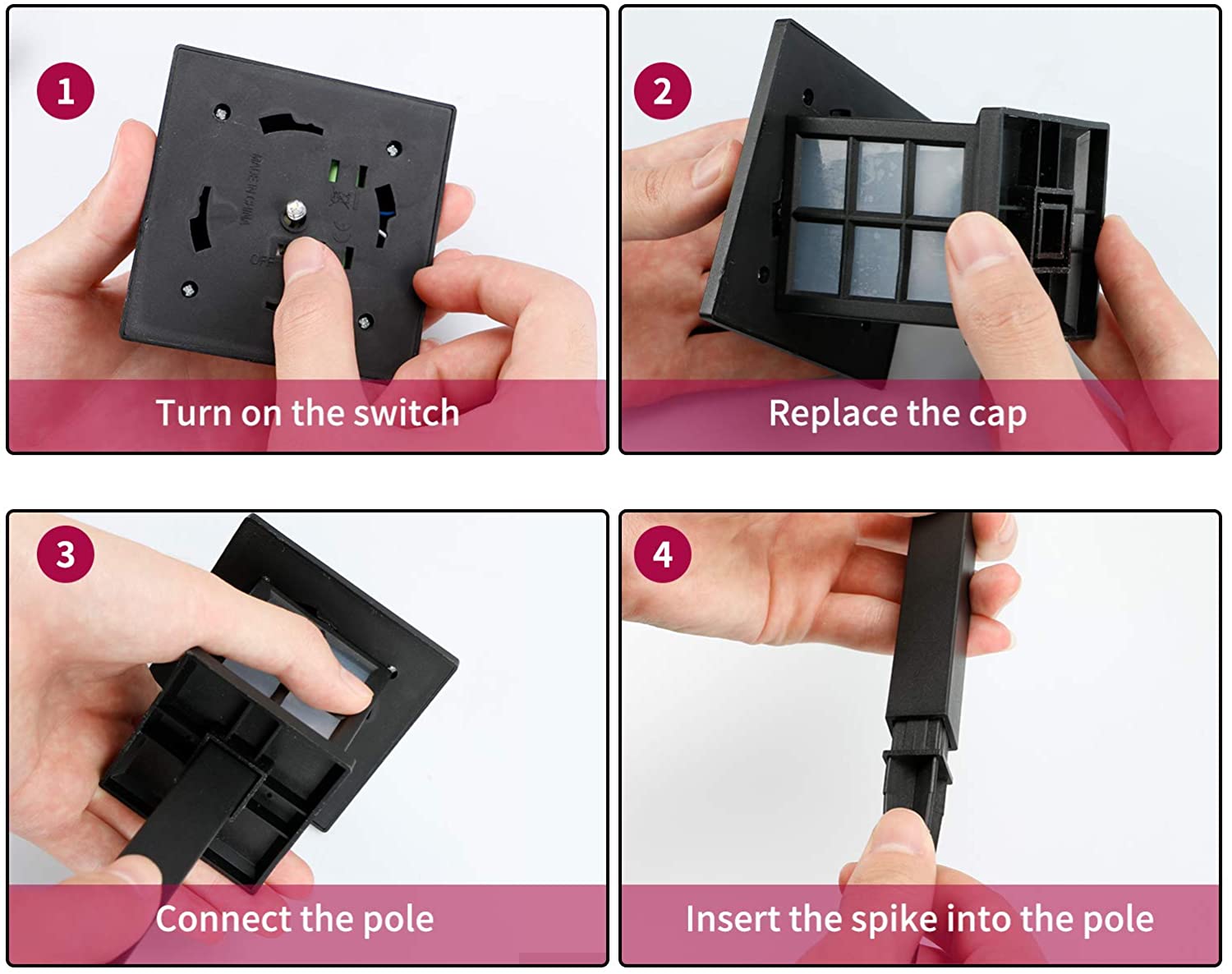 Lámpara Solar Para Exteriores Impermeable