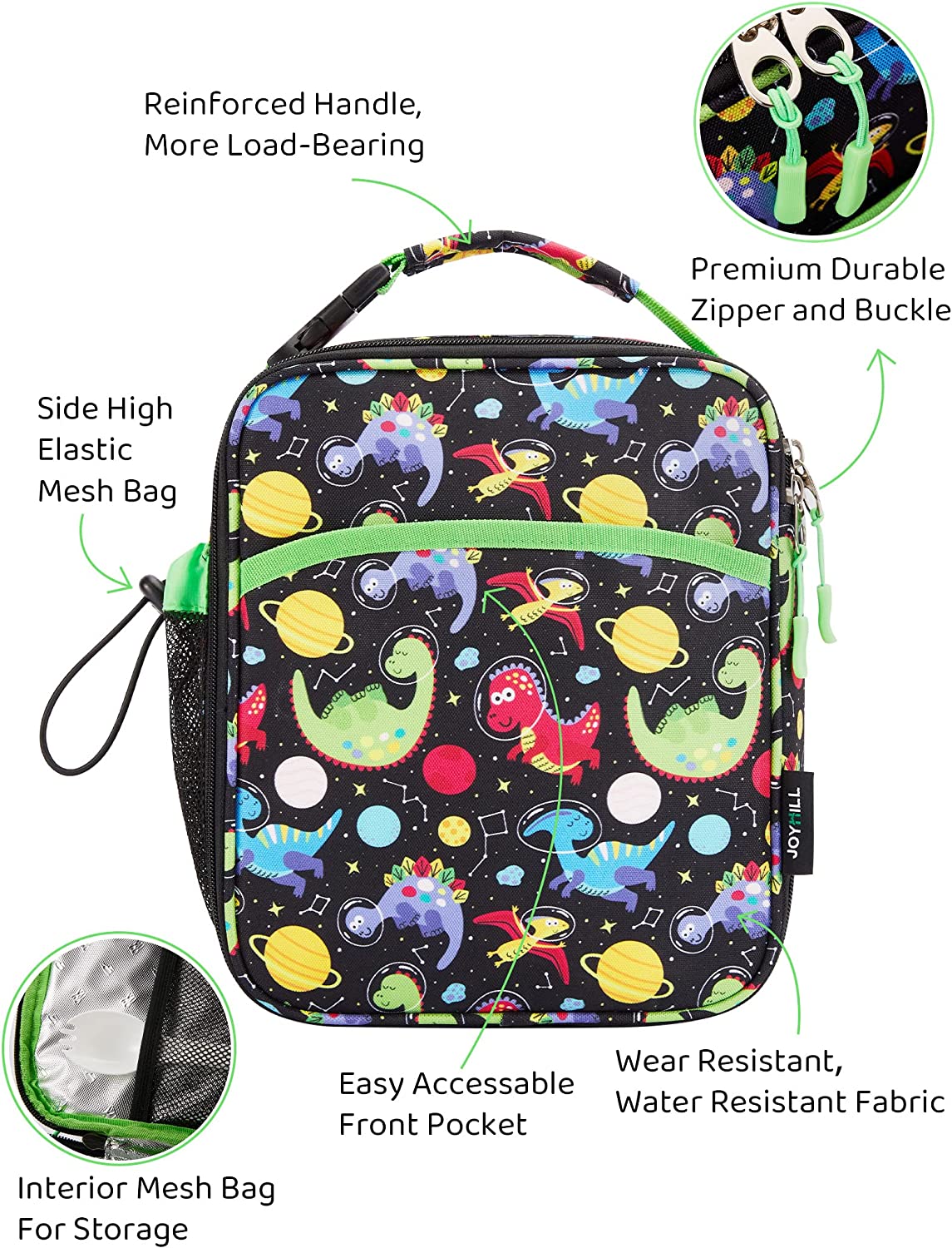 Lunchera Para Niños Aislada Gran Capacidad