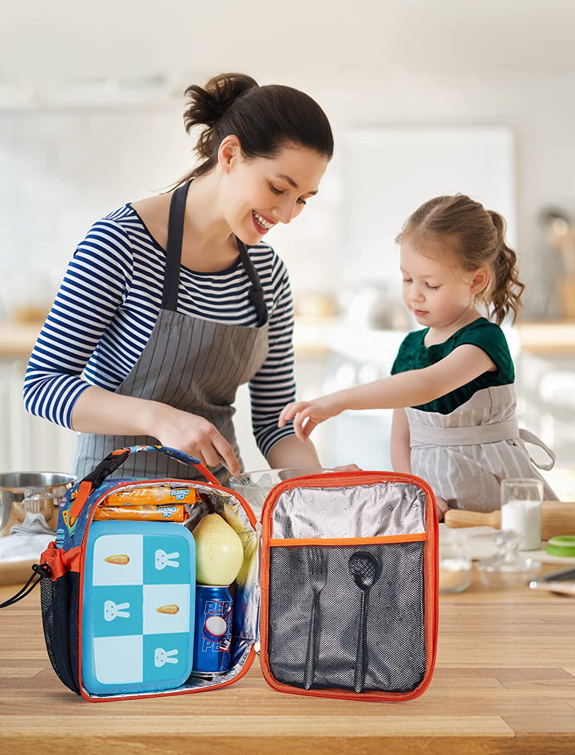 Lunchera Para Niños Aislada Gran Capacidad