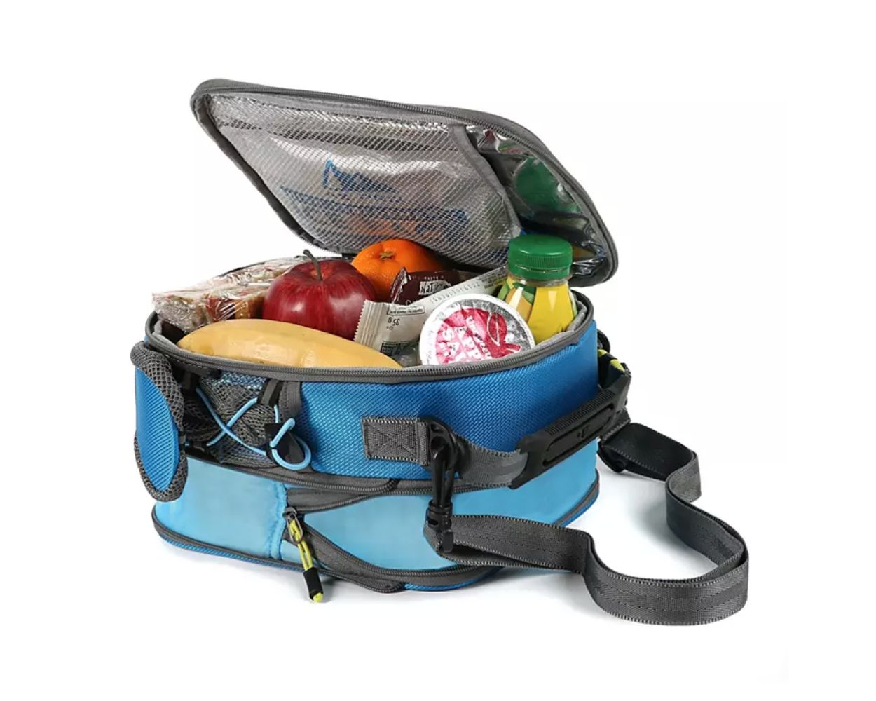 Lunchera Térmica Arctic Zone Pro Azul con recipiente y botella