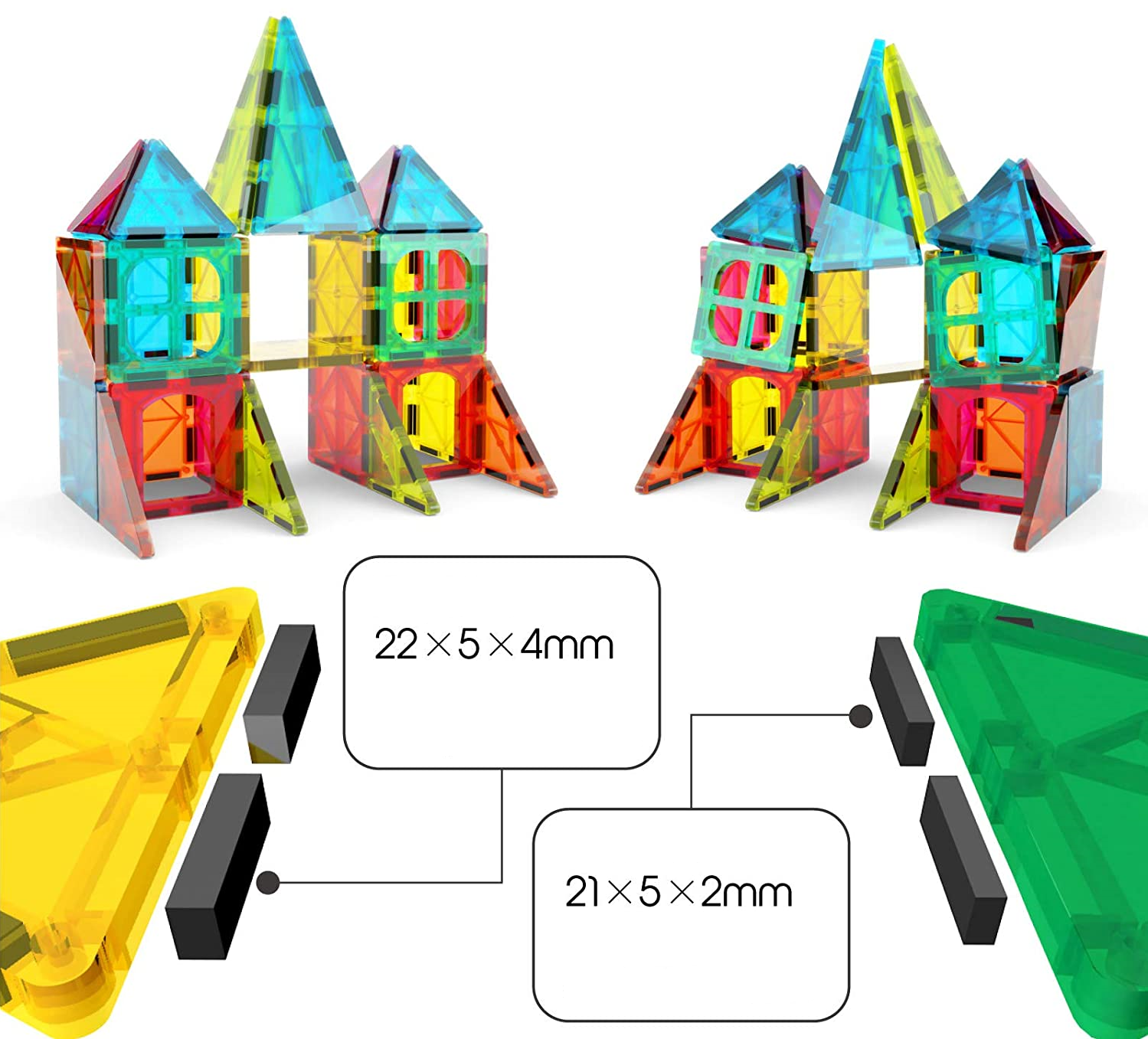 Magnetic Blocks 65 Piezas