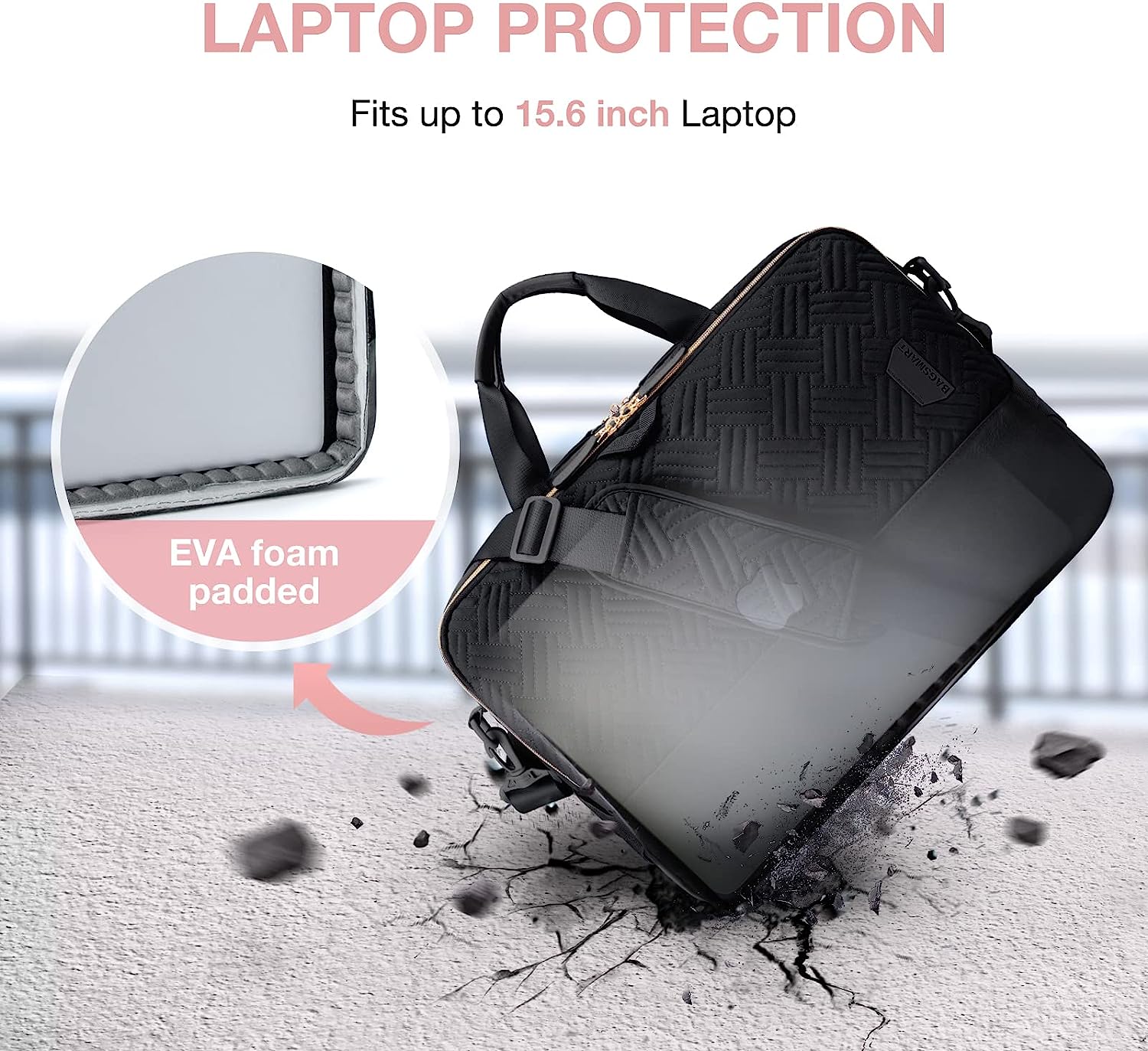 Maletín Para Laptop 15.6 Bolsillos Antirrobo