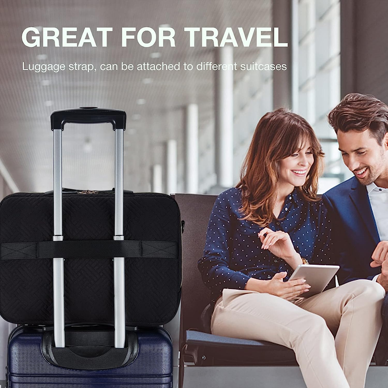 Maletín Para Laptop 15.6 Bolsillos Antirrobo