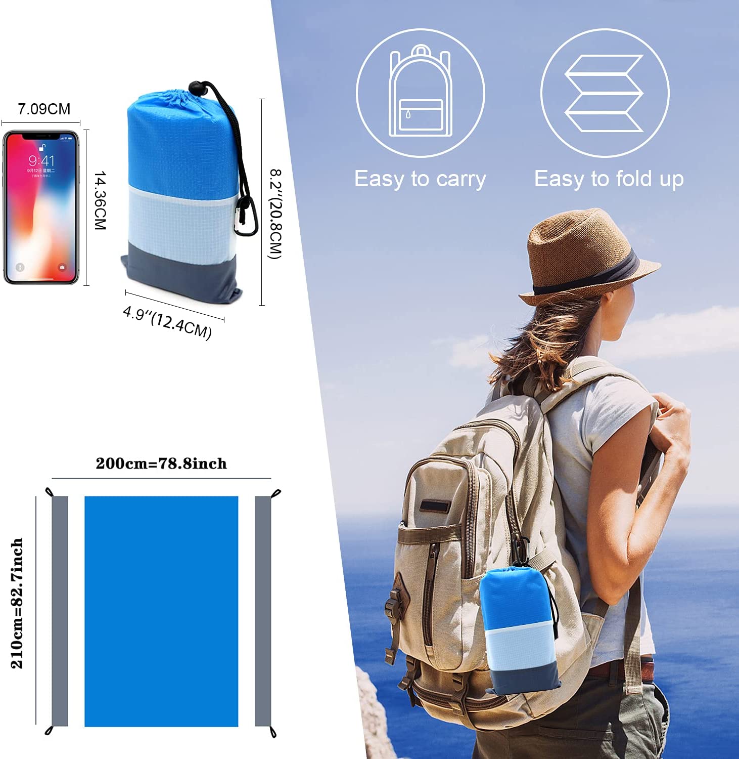 Manta De Playa A Prueba De Arena Impermeable