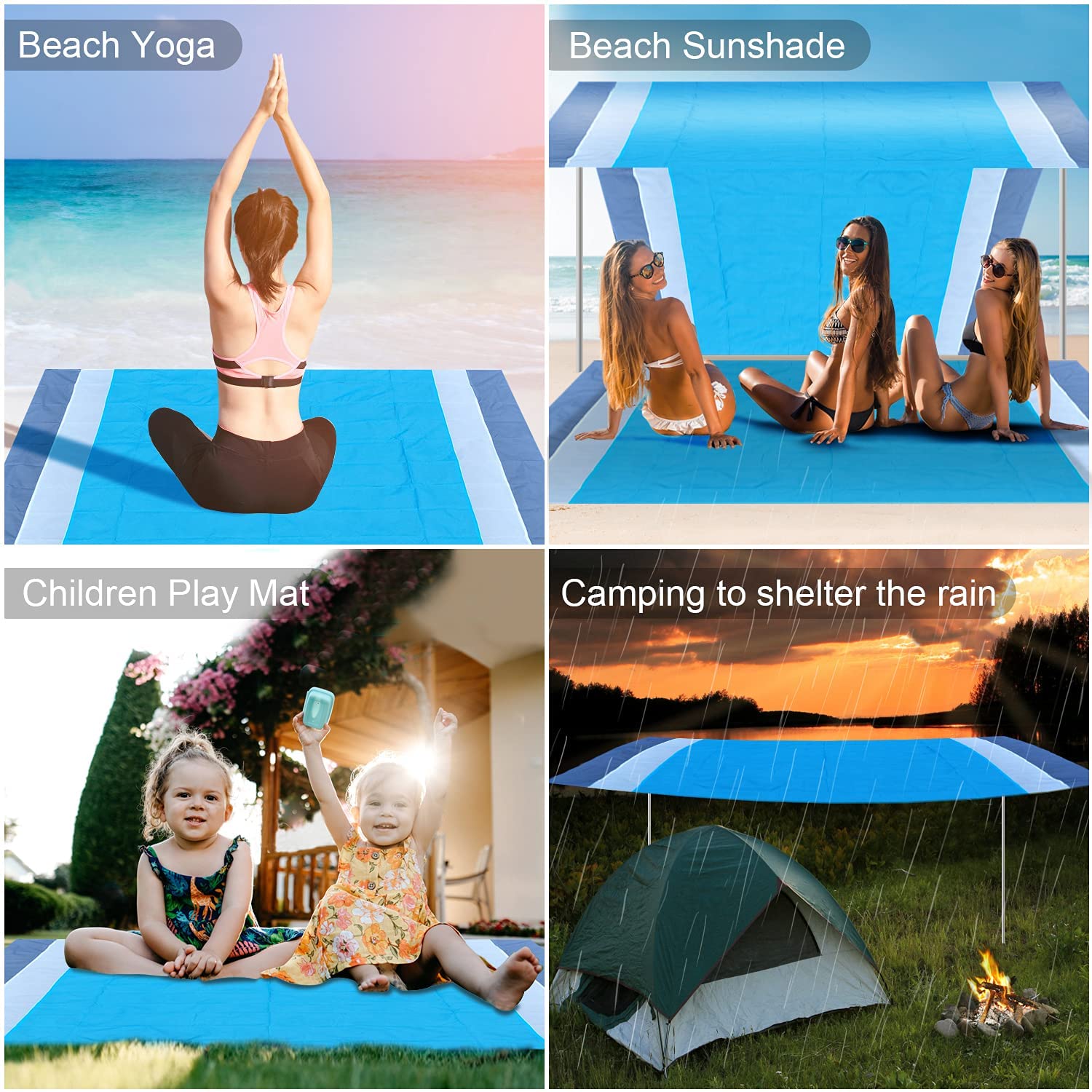 Manta De Playa A Prueba De Arena Impermeable