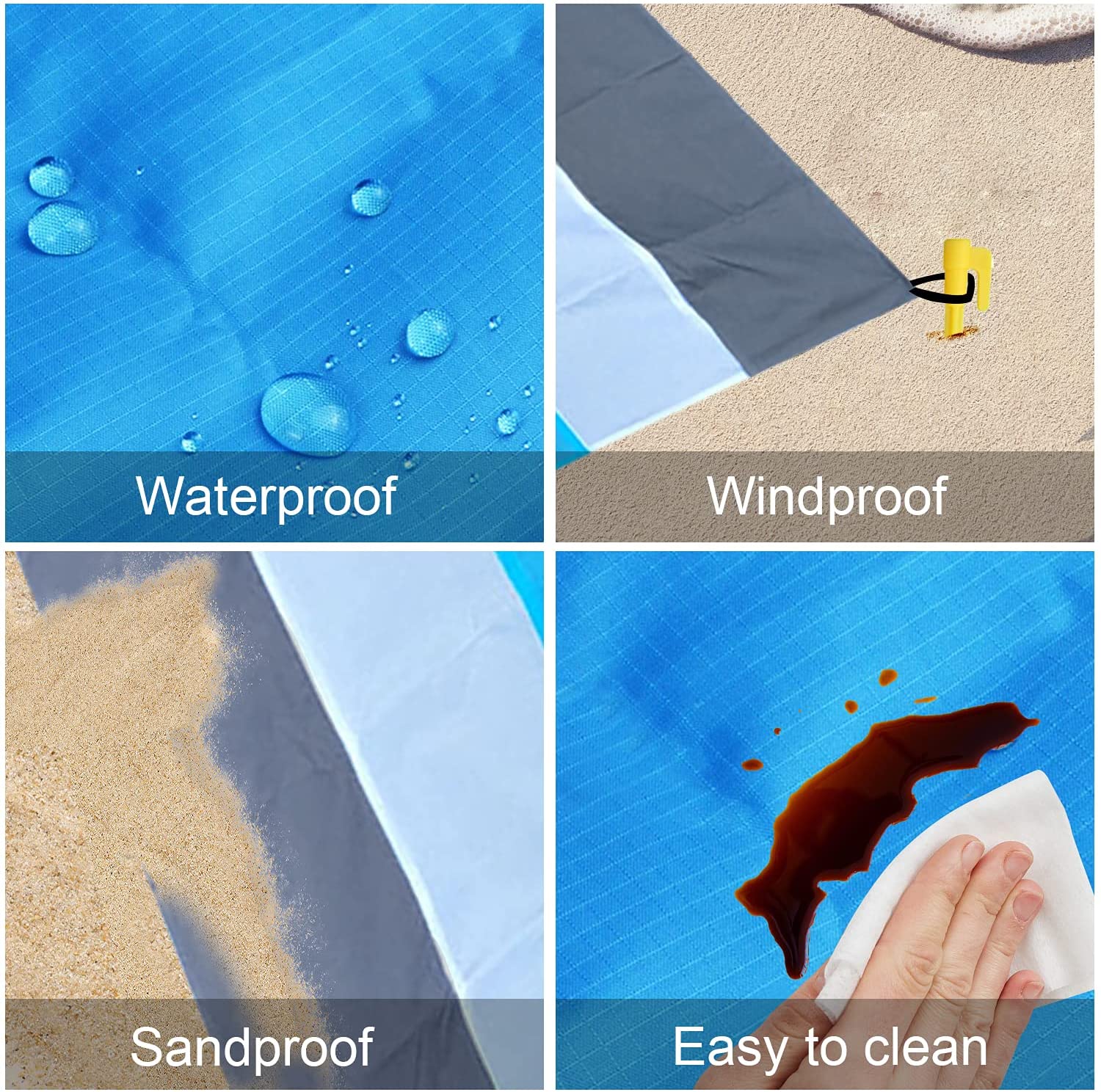 Manta De Playa A Prueba De Arena Impermeable