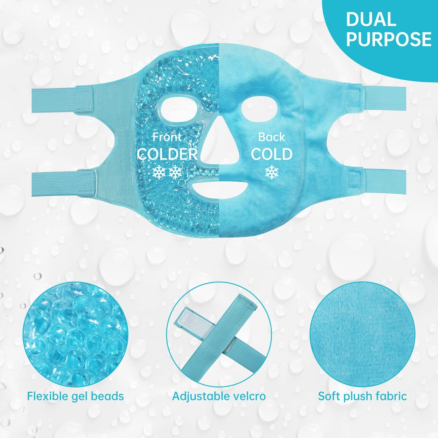 Máscara Facial Calor O Frio Spa Reutilizable