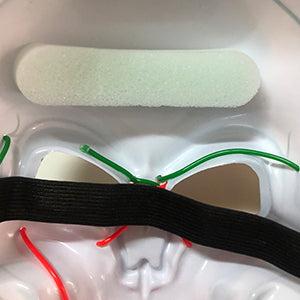 Máscara De Halloween Con Luz Led calavera de Terror