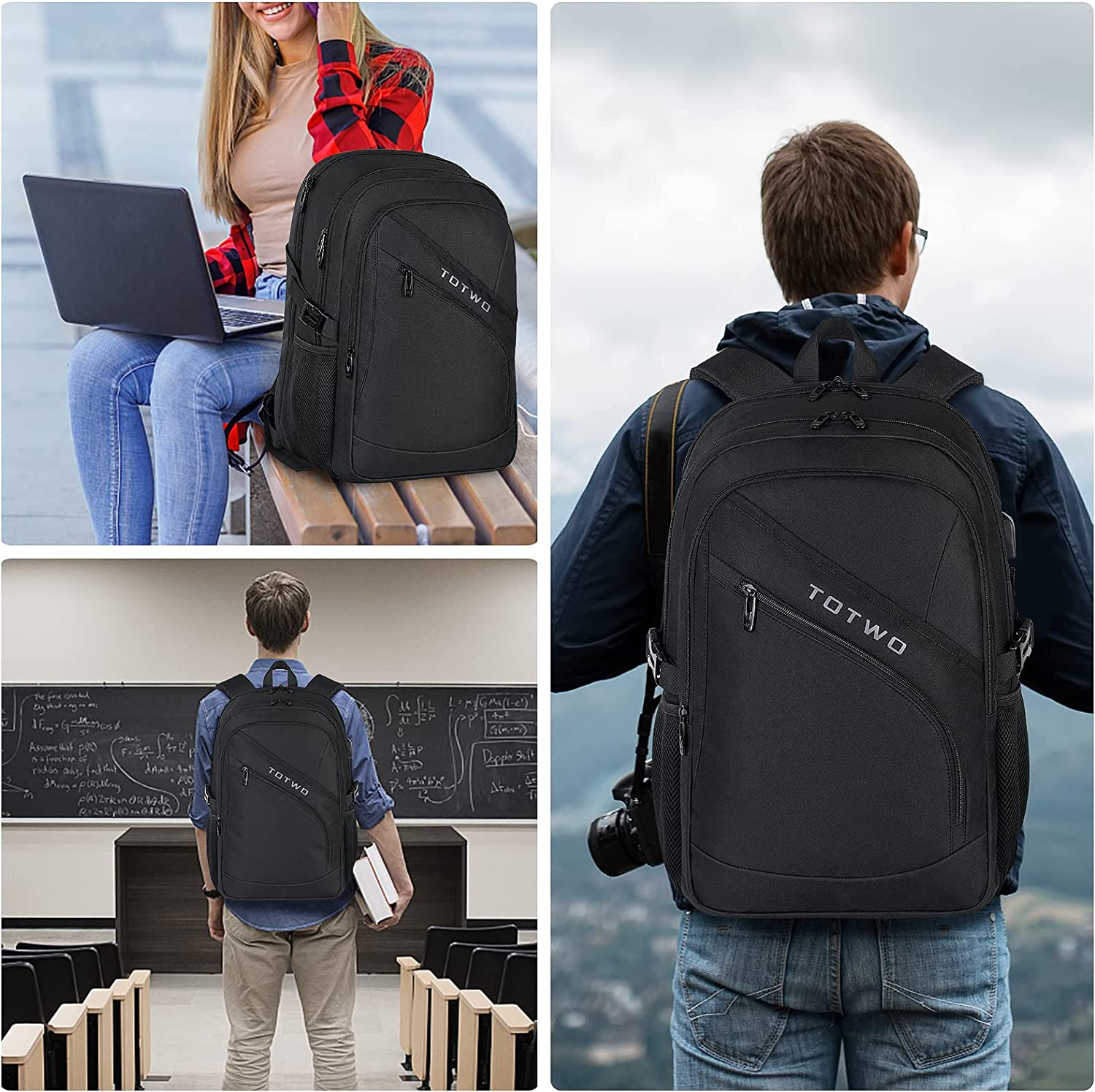 Mochila extragrande para 17 Pulgadas con Protección Antirrobo Y Usb