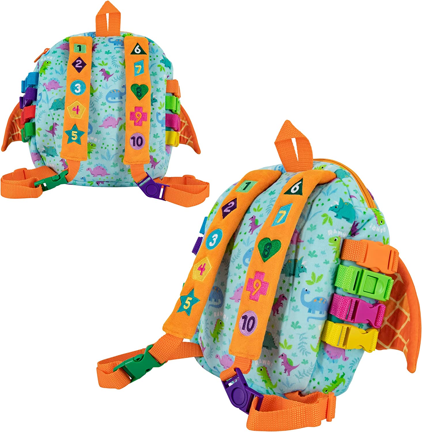 Mochila De Dinosaurio Breezy Juego Educativo