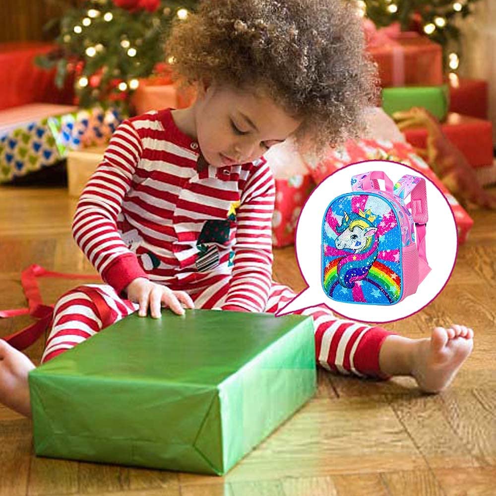 Mochila Con Correa De Seguridad Unicornio 24 Cm