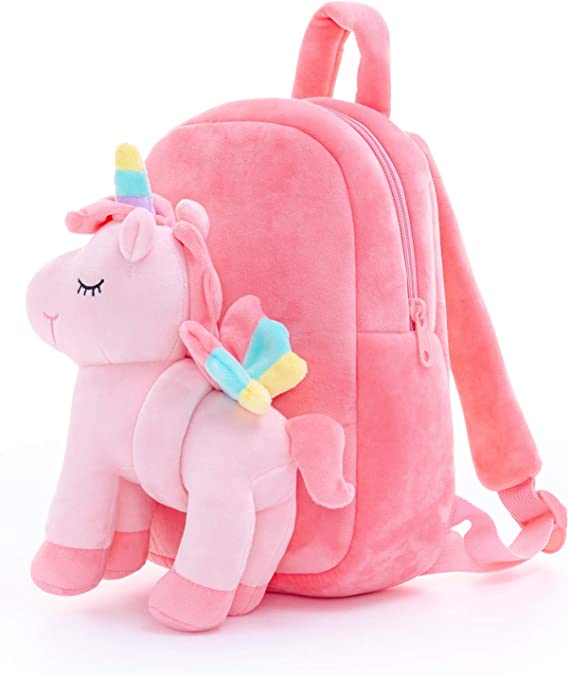 Mochila Con Peluche Unicornio Extra Suave