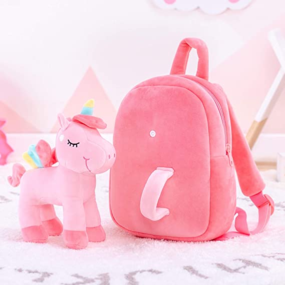 Mochila Con Peluche Unicornio Extra Suave