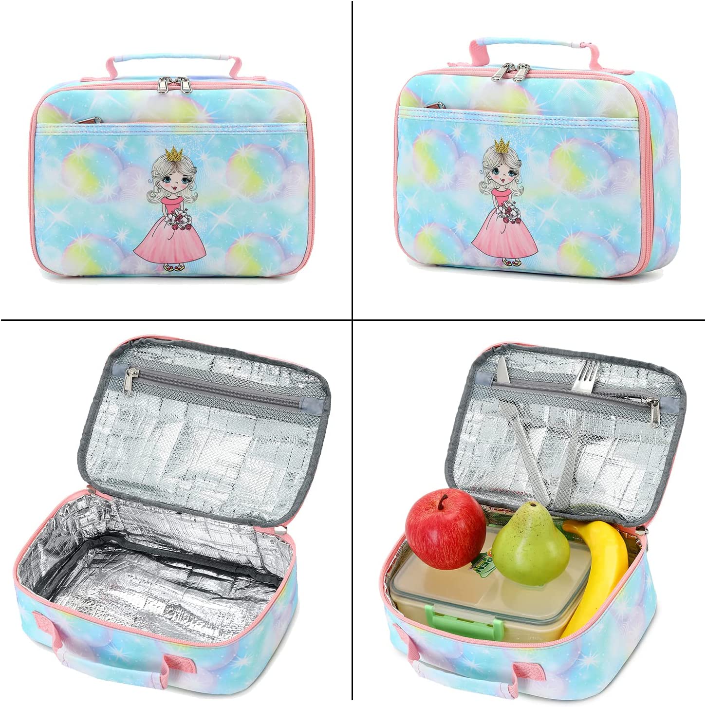 Mochila De Princesa Con Lonchera Y Cartuchera