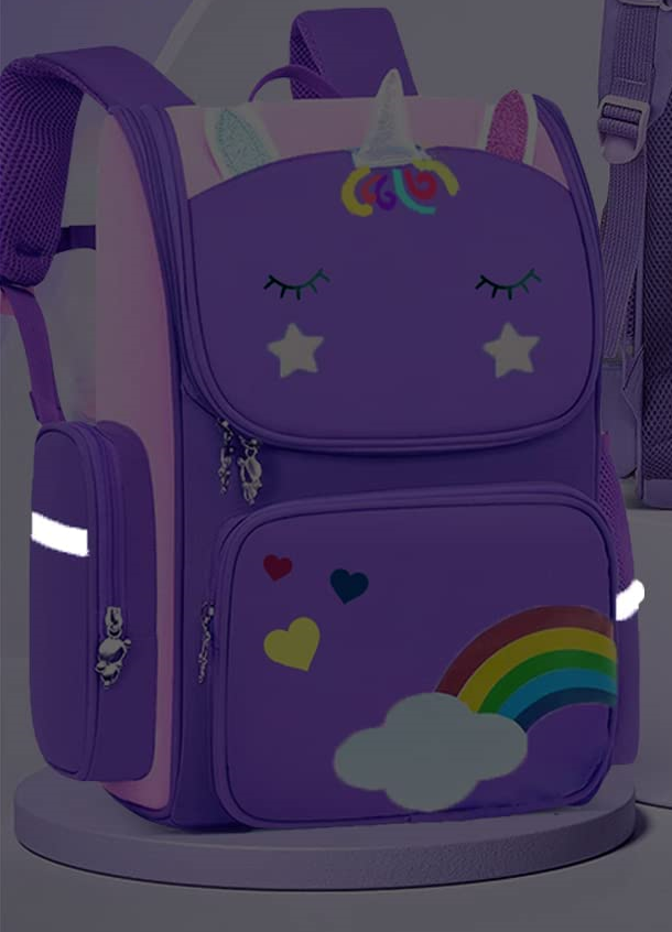 Mochila Infantil Unicornio con Reflectores