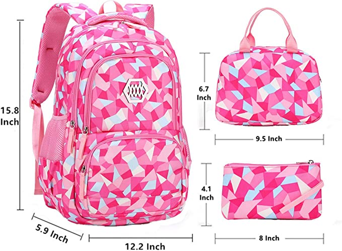 Set Mochila Lonchera Y Cartuchera Impermeable