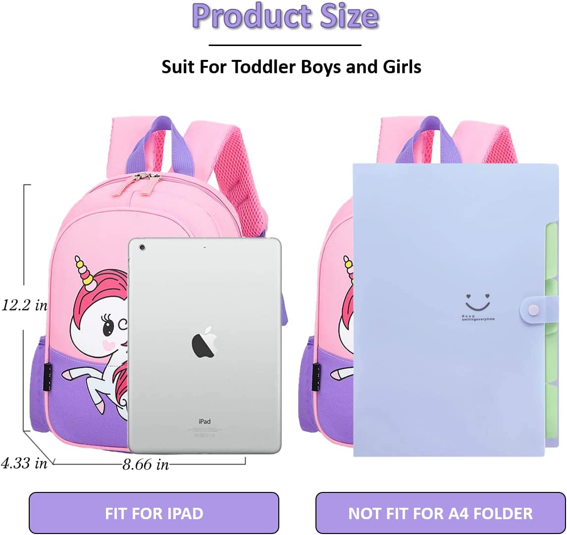 Mochila Escolar Para Niños Pequeños Unicornio