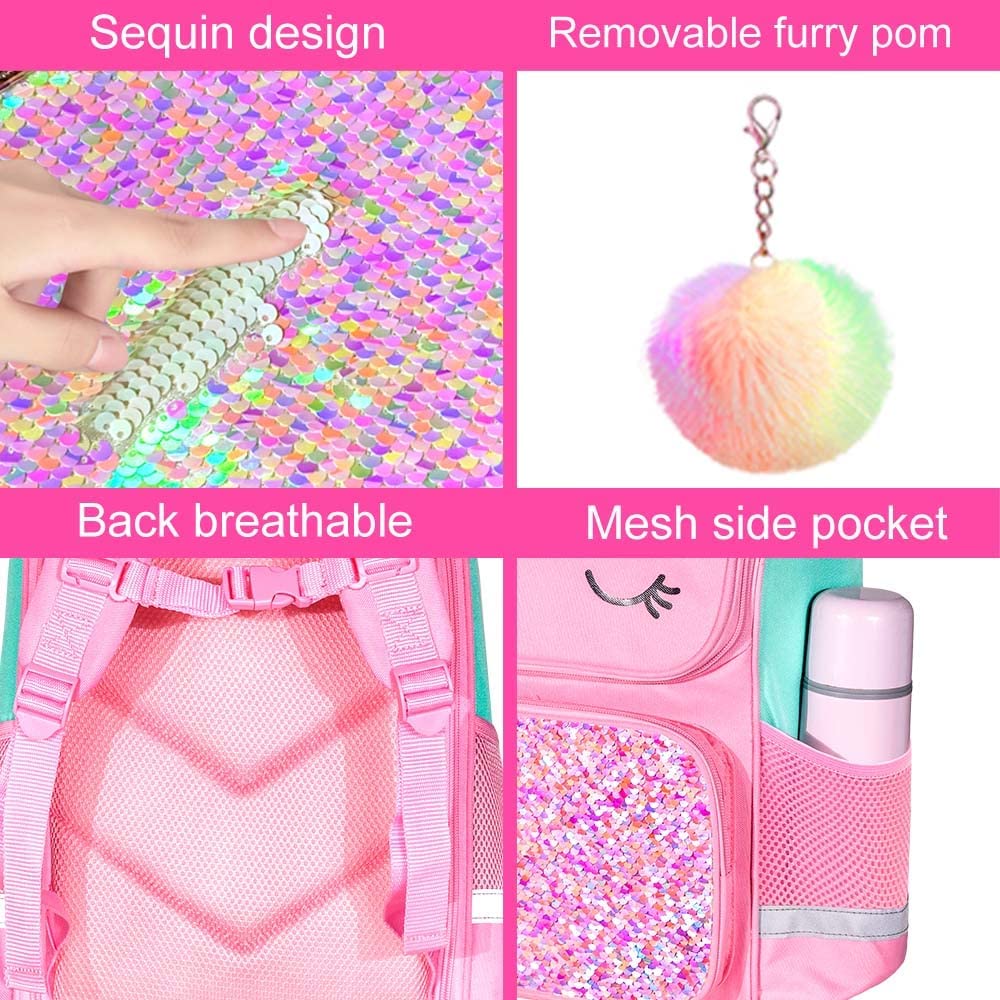 Mochila Unicornio Con Lonchera Y Cartuchera