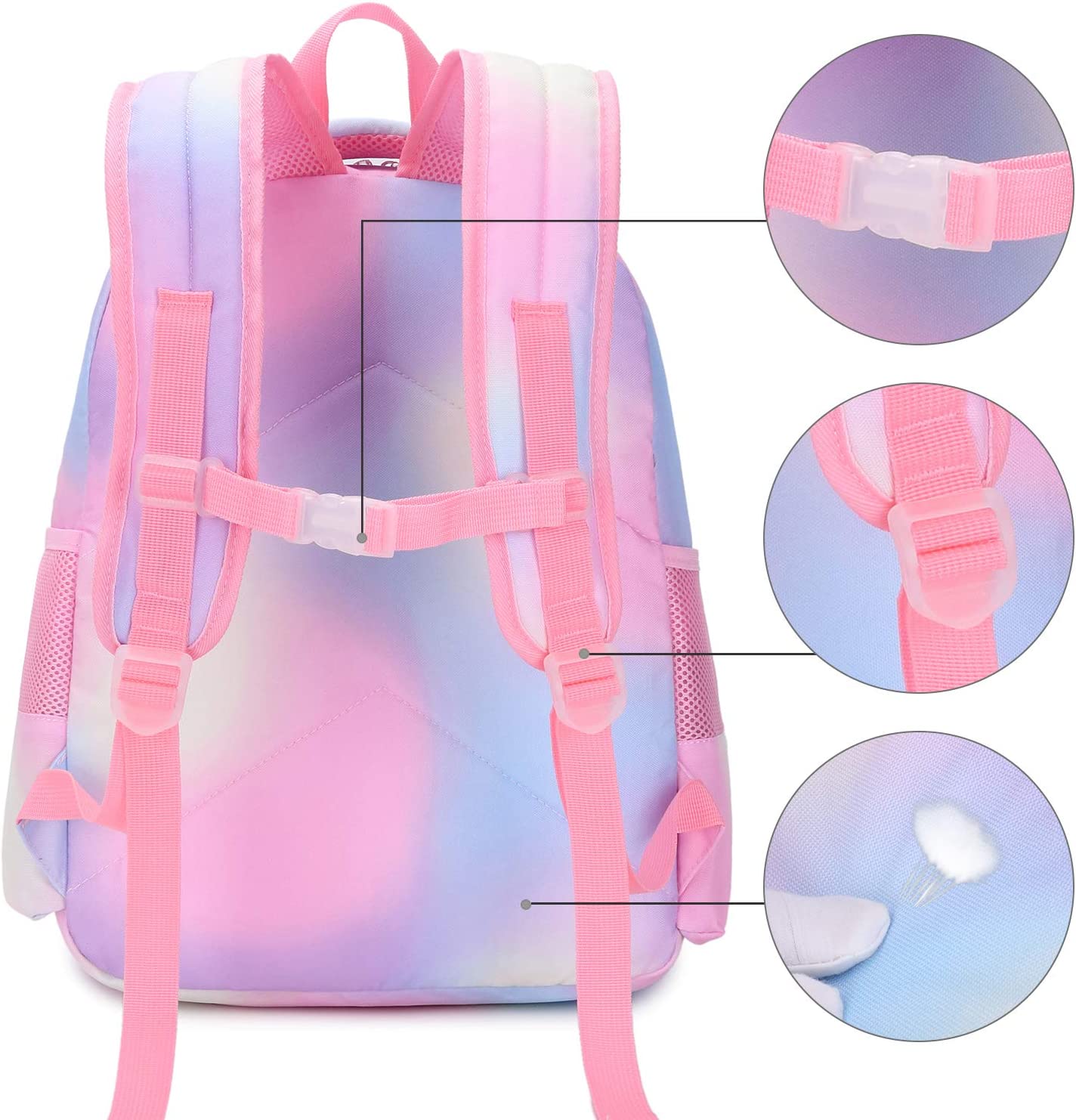 Mochila Escolar Con Lonchera Unicornio Grande