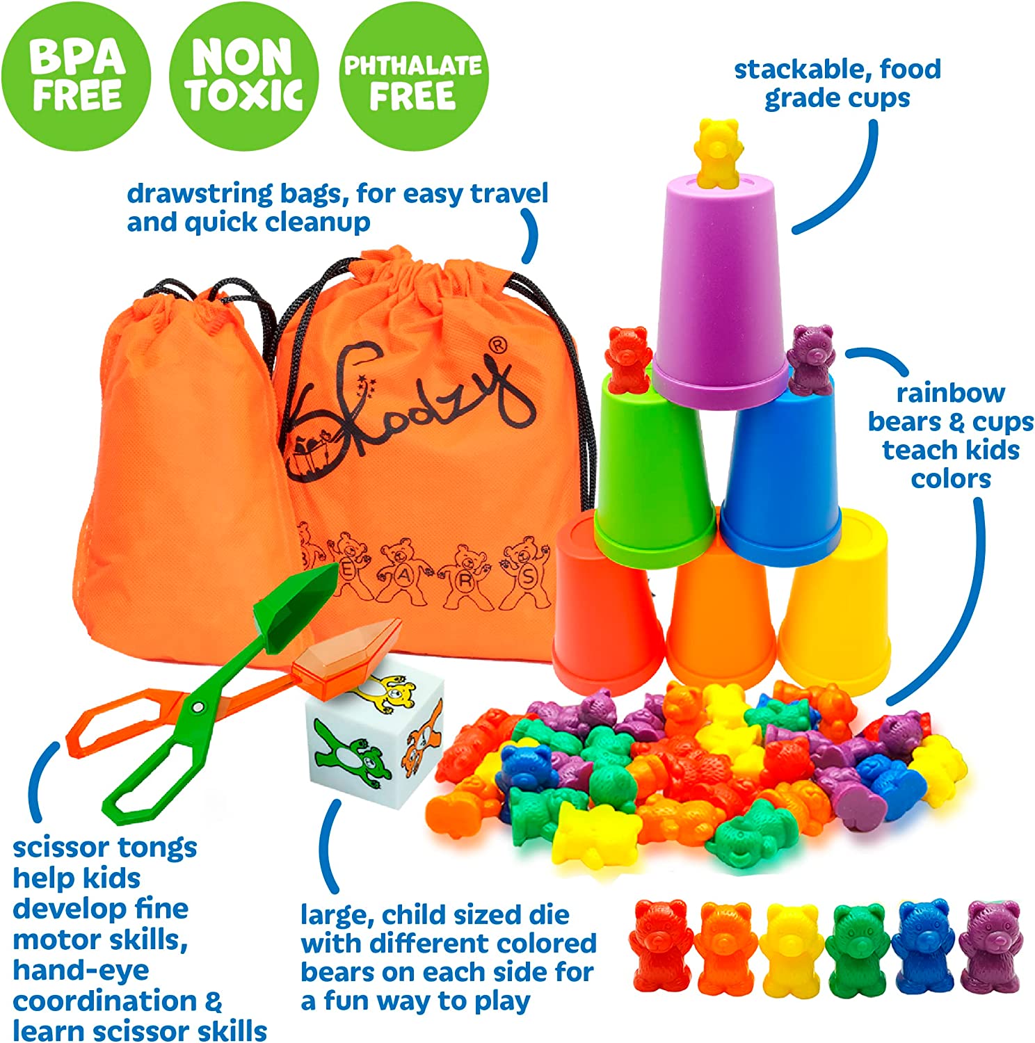 Montessori Juego De Osos Conteo Y Clasificación